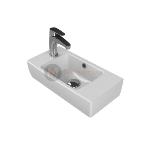 CeraStyle%20City%20Lavabo%2025x50%20cm%20(Soldan%20Batarya%20Delikli)