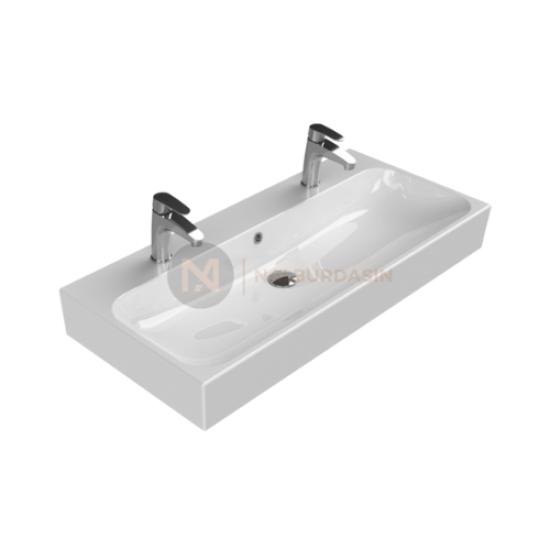 CeraStyle Pinto Etajerli Lavabo 100x47 cm 