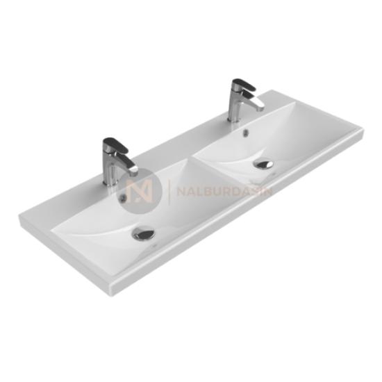 Turkuaz Seramik Elite Etajerli Lavabo 120x45 cm 