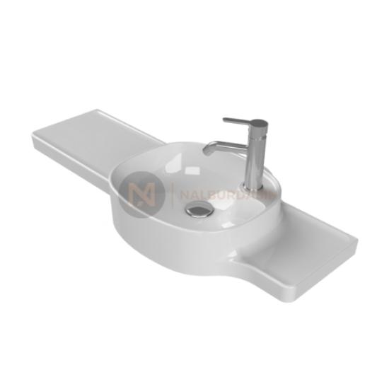 CeraStyle Harmony Etajerli Lavabo 100x37,5x26,4 cm (Sağdan Hazneli)